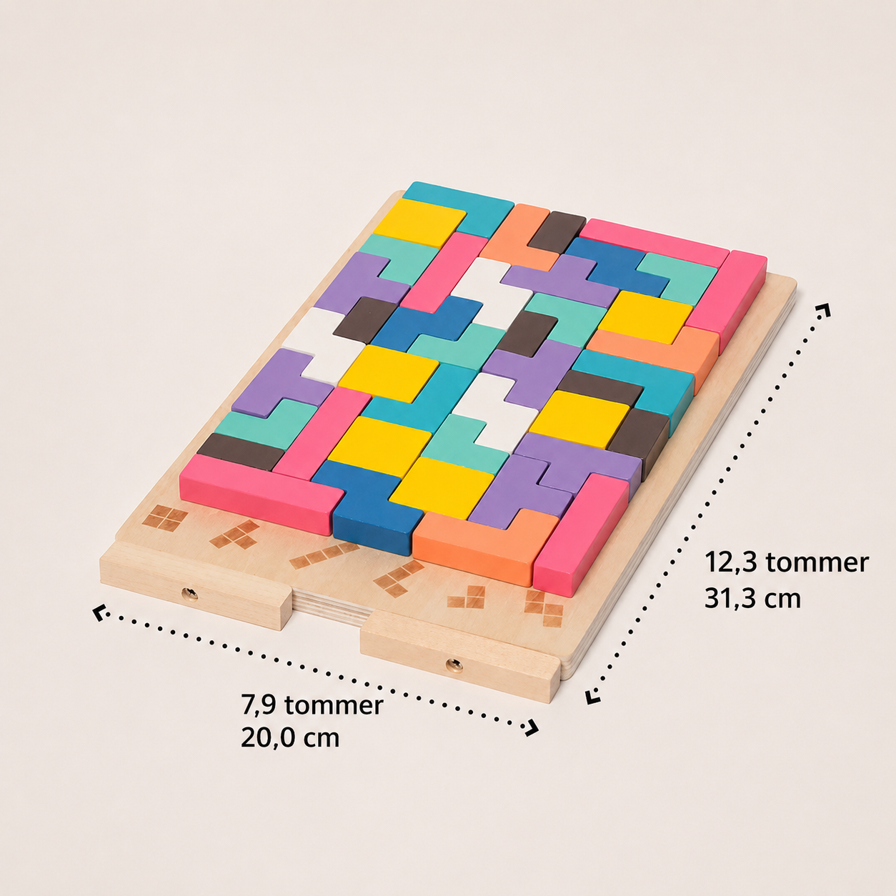 Montessori Træ-Tetris - Pædagogisk Byggespil