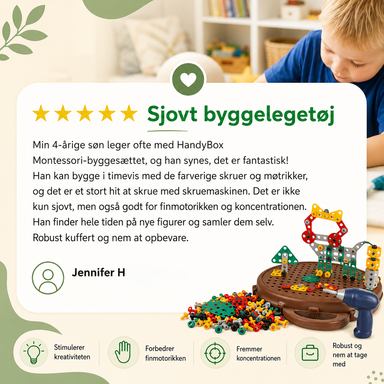 HandyBox – Montessori byggekuffert