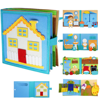 Montessori Aktivitetshus – Deluxe 3D lære- og legebog