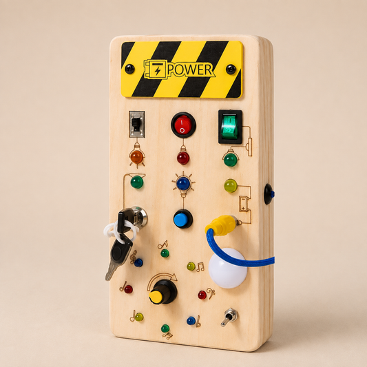 Montessori LED Busy Board – Think and Solve