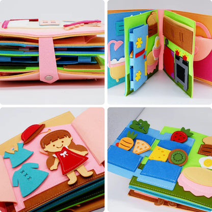 Montessori Aktivitetshus – Deluxe 3D lære- og legebog