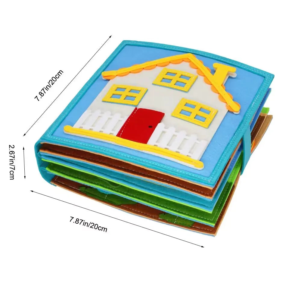 Montessori Aktivitetshus – Deluxe 3D lære- og legebog