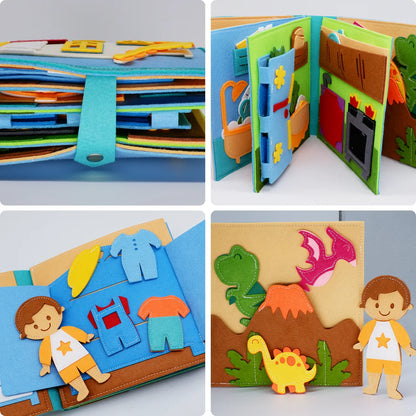 Montessori Aktivitetshus – Deluxe 3D lære- og legebog
