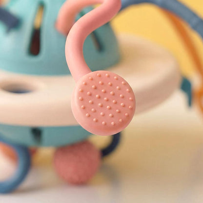 Montessori Silicone Pull Toy – Sensory & Motor Baby Toy