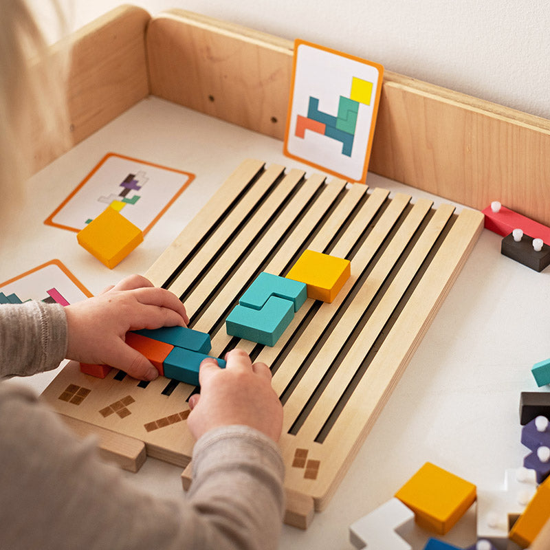 Montessori Træ-Tetris - Pædagogisk Byggespil