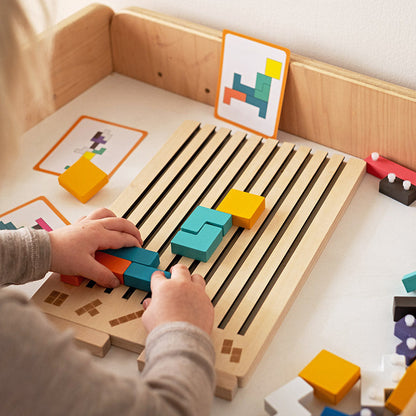 Montessori Træ-Tetris - Pædagogisk Byggespil